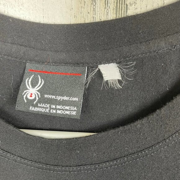 Spyder graphic tee Active Sports activewear Men's black size large - Picture 3 of 5